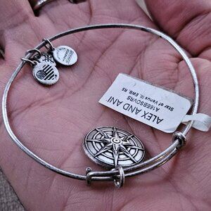 Star of Venus Alex And Ani Bracelet Silver Tone LOVE BEAUTY INSPIRATION Jewelry